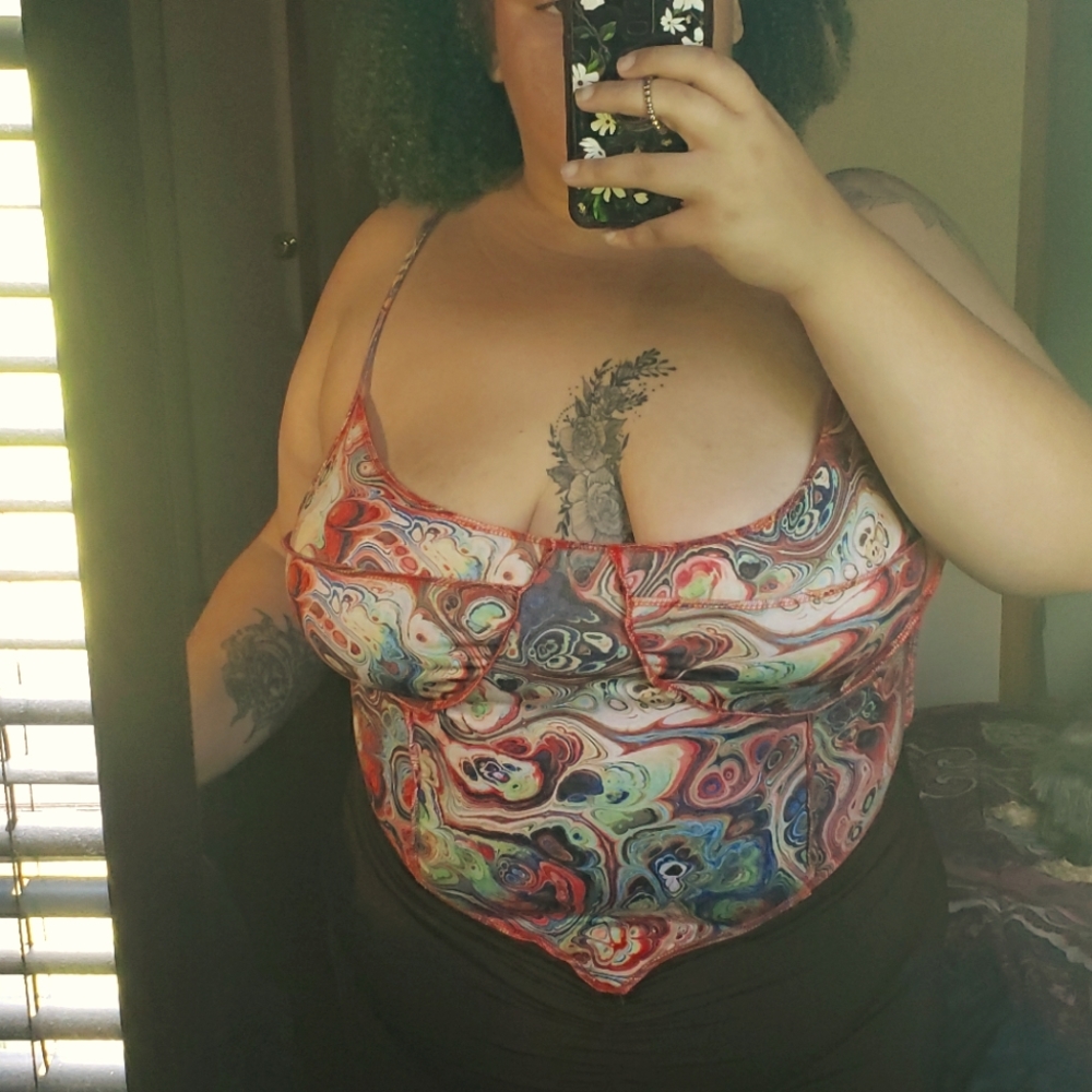 Shein Tye Dye Crop Top